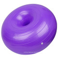 2021 NUEVO diseño Equipo de fitness de gimnasia Inflable Anti ráfaga Donut PVC Bola de yoga con bomba de aire